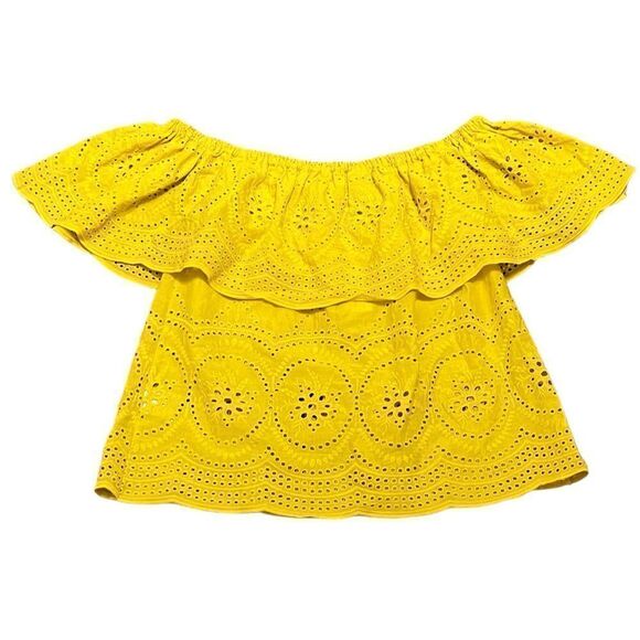 Cupcakes And Cashmere Women’s Davy Off The Shoulder Eyelet Top, Size XS, NWT - Picture 4 of 10